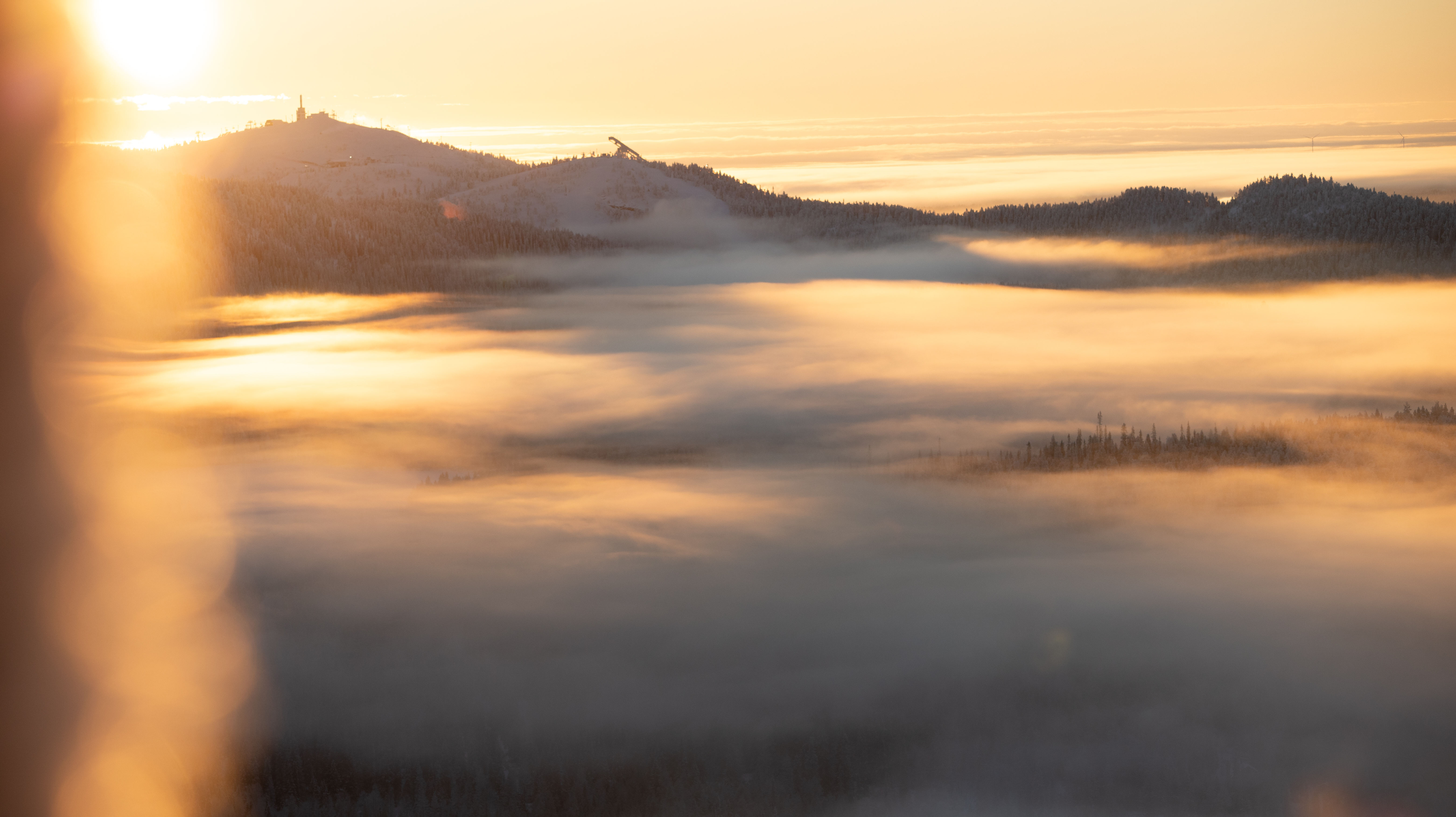 Arctic fog over Ruka